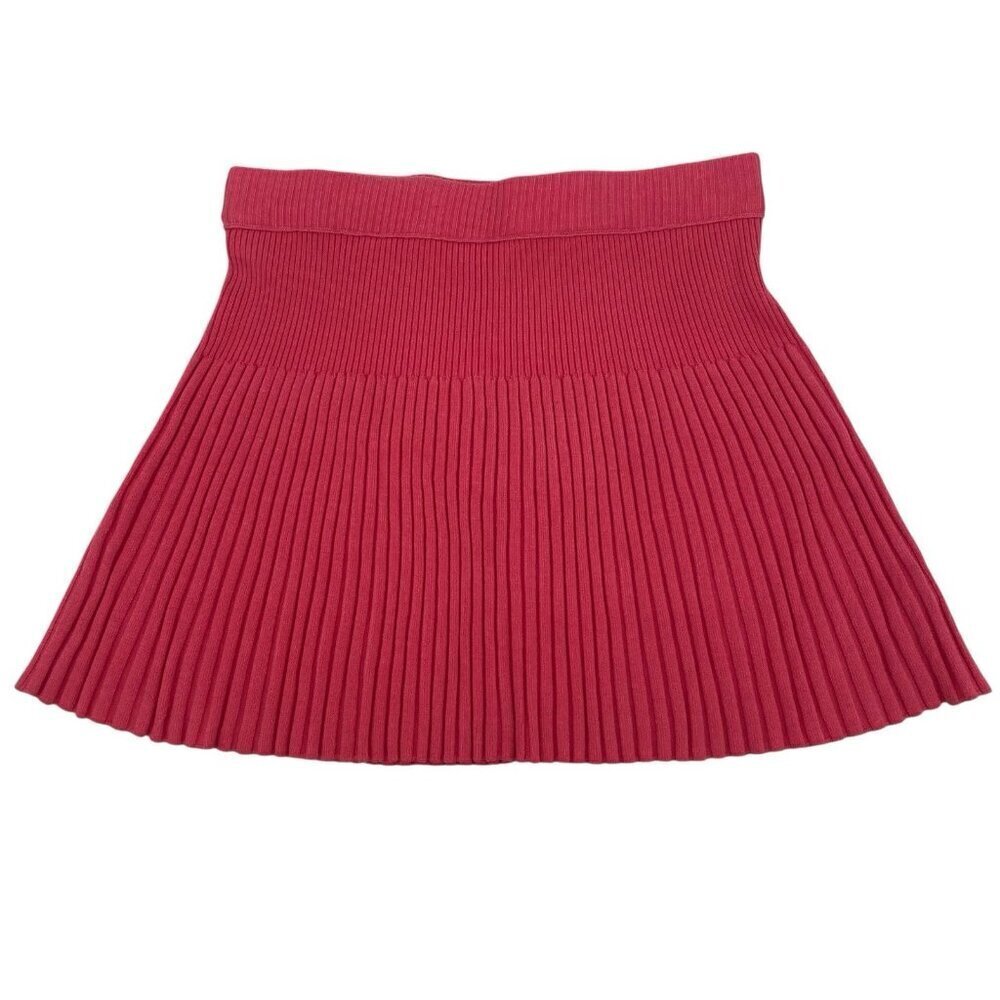 Aerie Women’s Size M Take Charge Wool Sweater Skirt Pink Punch 2778